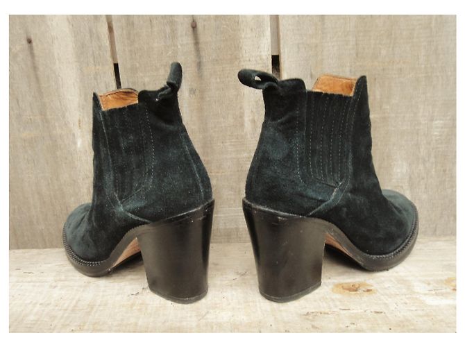 Botines de gamuza maje Negro - vista 5