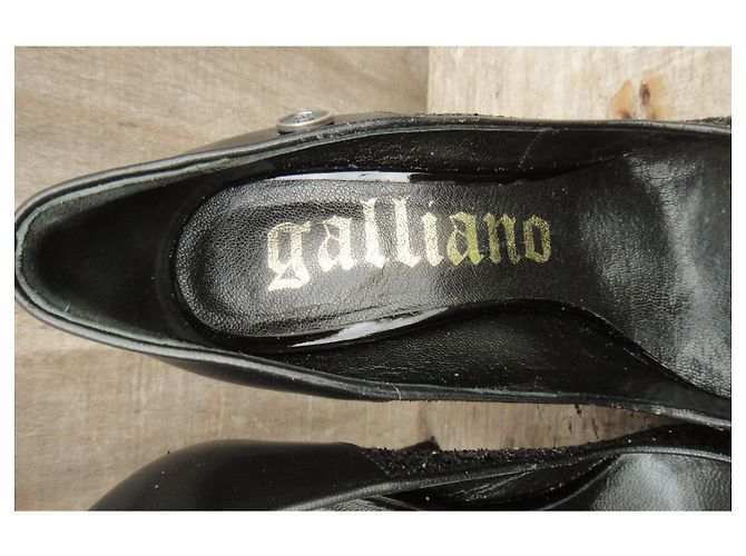 Pompe glitter Galliano Nero - vista 5