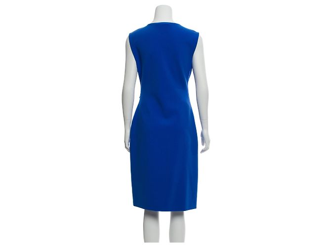 Abito midi senza maniche blu con scollo a V Diane Von Furstenberg - vista 3