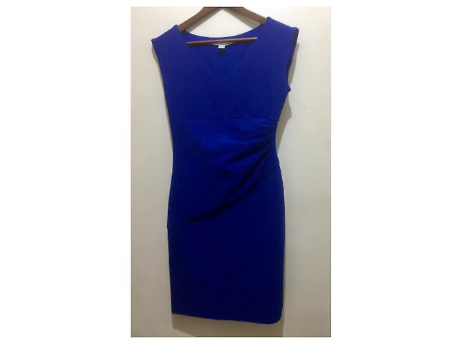 Abito midi senza maniche blu con scollo a V Diane Von Furstenberg - vista 5