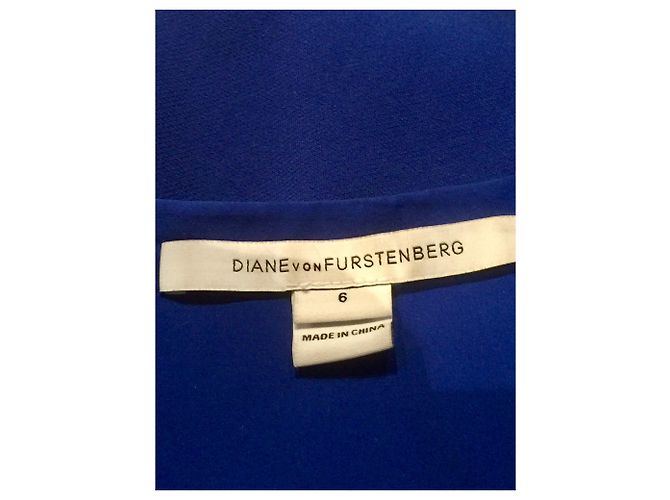 Abito midi senza maniche blu con scollo a V Diane Von Furstenberg - vista 6