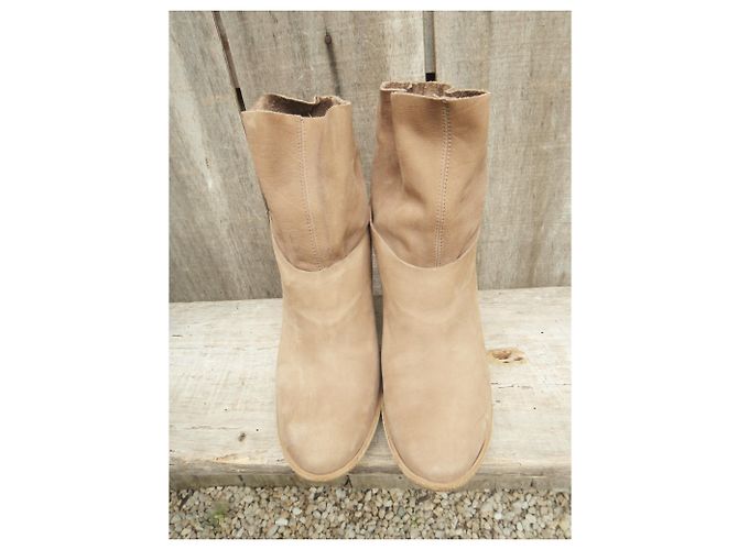 Vic Matié Botines de ante Vic Matie Beige - vista 4