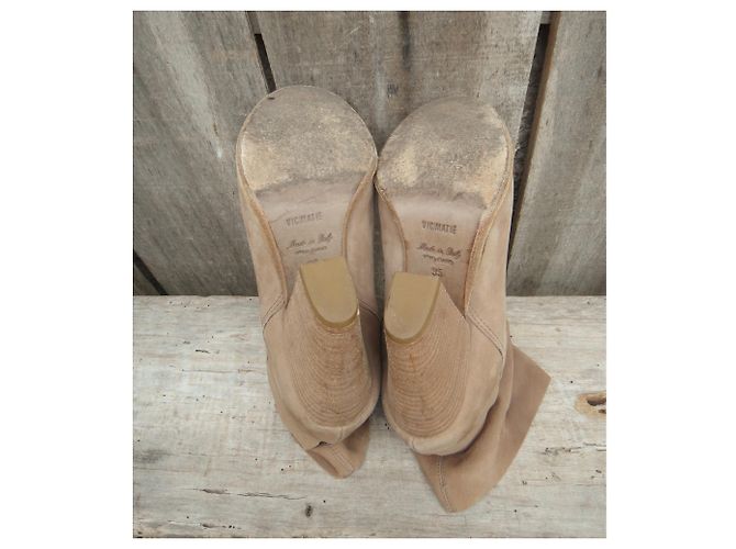 Vic Matié Botines de ante Vic Matie Beige - vista 6