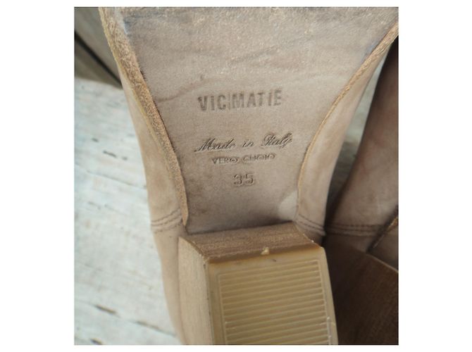 Vic Matié Botines de ante Vic Matie Beige - vista 7