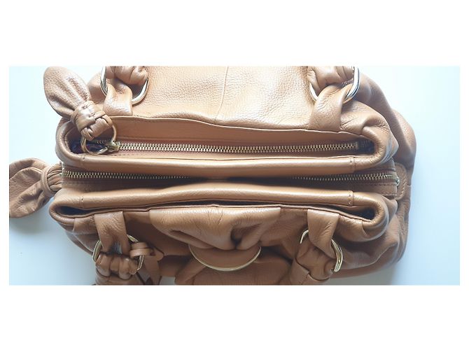 Borsa Lancel in pelle marrone chiaro - vista 10