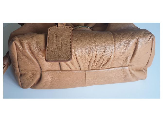 Borsa Lancel in pelle marrone chiaro - vista 3