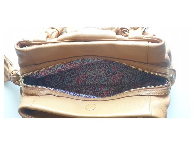 Borsa Lancel in pelle marrone chiaro - vista 6