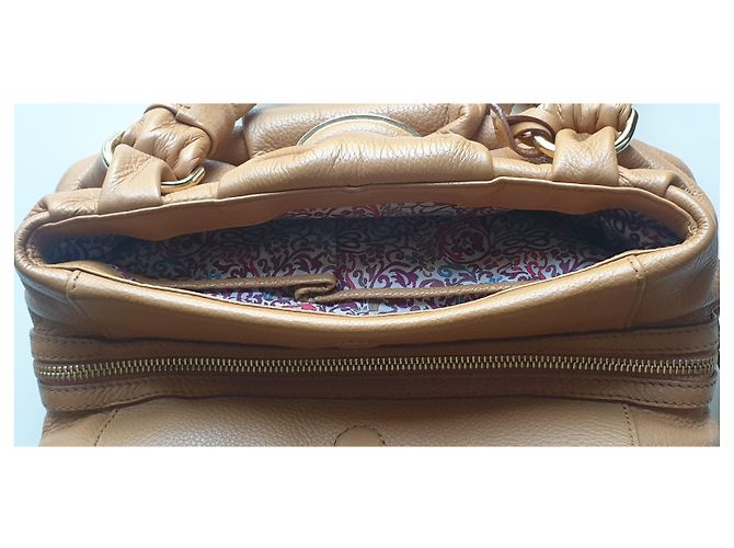 Borsa Lancel in pelle marrone chiaro - vista 7