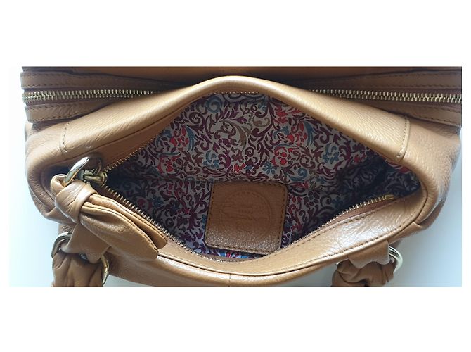 Borsa Lancel in pelle marrone chiaro - vista 8