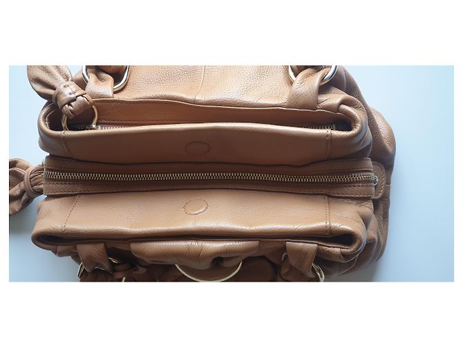 Borsa Lancel in pelle marrone chiaro - vista 9