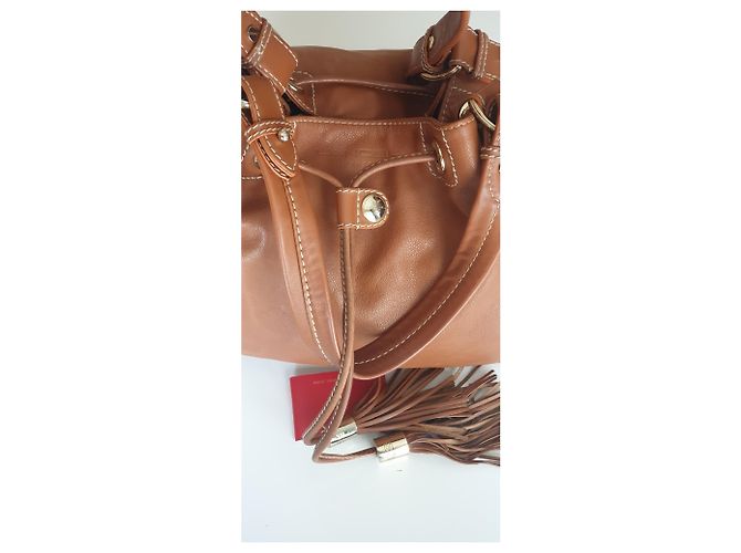 Borsa Lancel in pelle marrone chiaro - vista 10