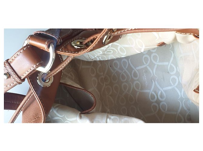 Borsa Lancel in pelle marrone chiaro - vista 3