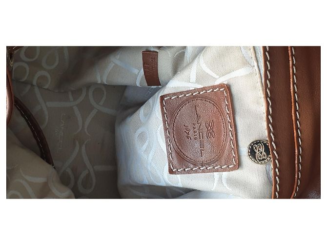 Borsa Lancel in pelle marrone chiaro - vista 5