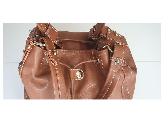 Borsa Lancel in pelle marrone chiaro - vista 9