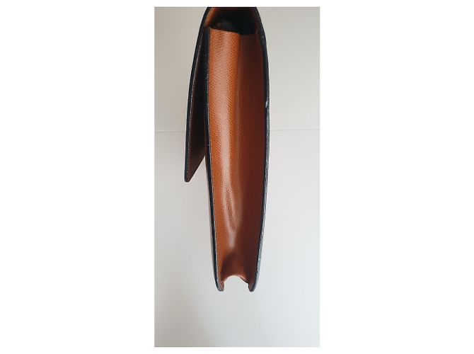 Porte-documents Lancel en cuir marron clair - vue 6