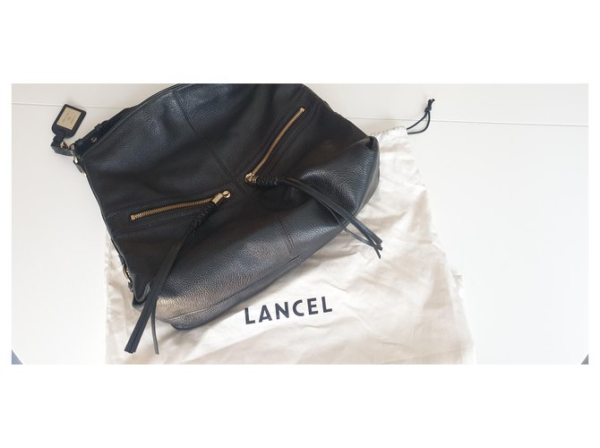 Borsa Lancel in pelle nera Nero - vista 3