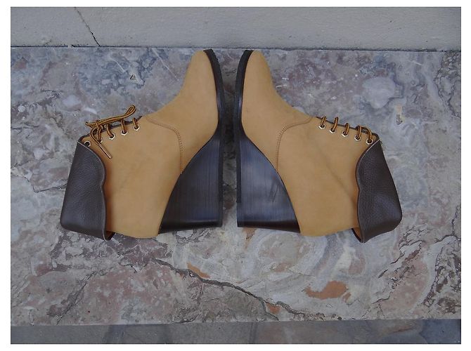 Botines Chloé de piel amarillo mostaza - vista 2