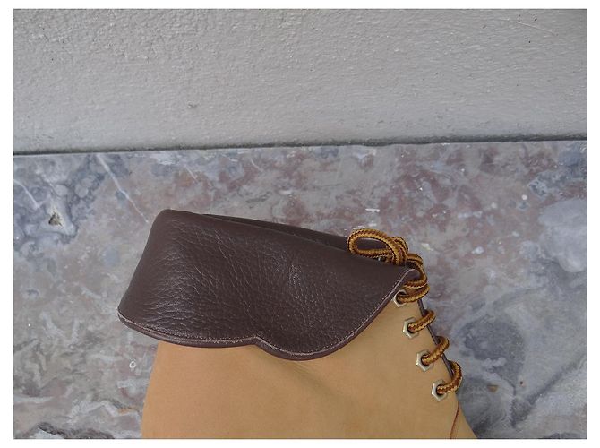 Botines Chloé de piel amarillo mostaza - vista 3