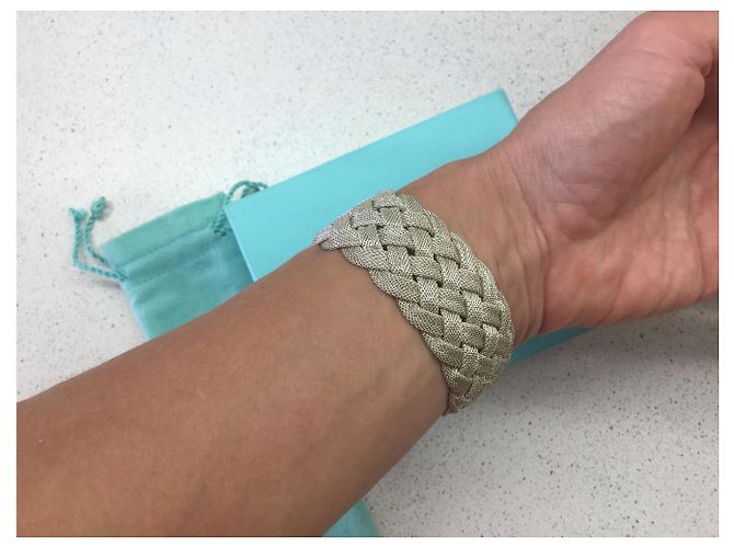 Bracciale Tiffany & Co Somerset in argento Grigio - vista 4