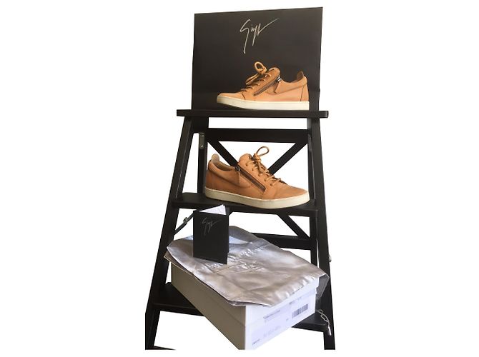 Giuseppe Zanotti Sneaker aus Leder Hellbraun 37 - Ansicht 2