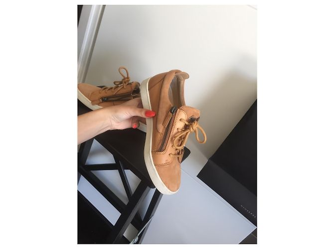Giuseppe Zanotti Sneaker aus Leder Hellbraun 37 - Ansicht 5