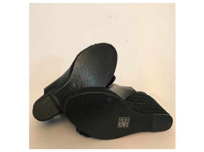 Sandali con zeppa Alexander Wang in pelle nera Nero - vista 4