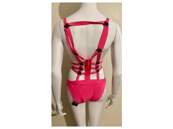 Herve Leger Rosa Badeanzug - Ansicht 4