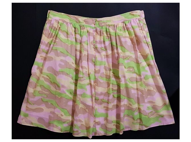 Falda de algodón Carven Talla 40 Multicolor - vista 2