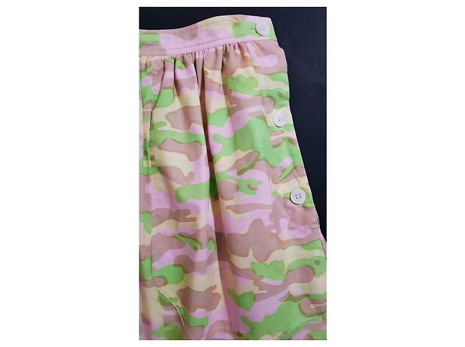 Falda de algodón Carven Talla 40 Multicolor - vista 3