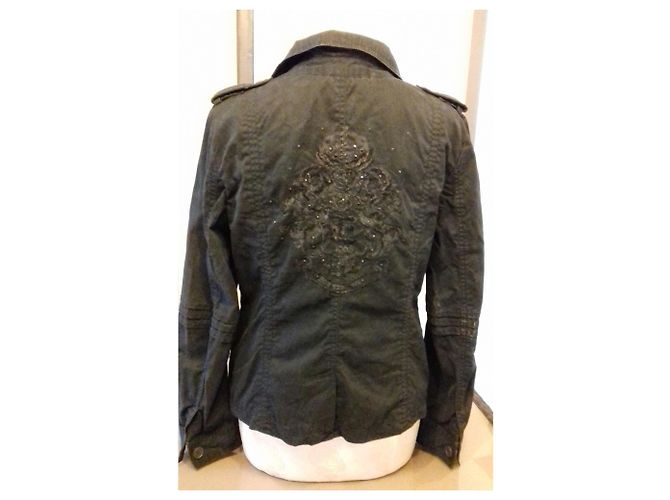 Autre Marque Giacca Esprit Spirit nera in cotone XL Nero - vista 3