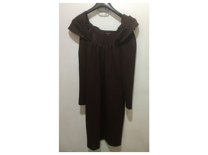 Escada Kleid braun mit Cold Shoulder - Ansicht 5
