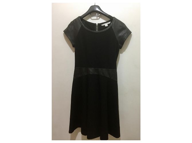 Diane Von Furstenberg Delyse Lederkleid Schwarz - Ansicht 6