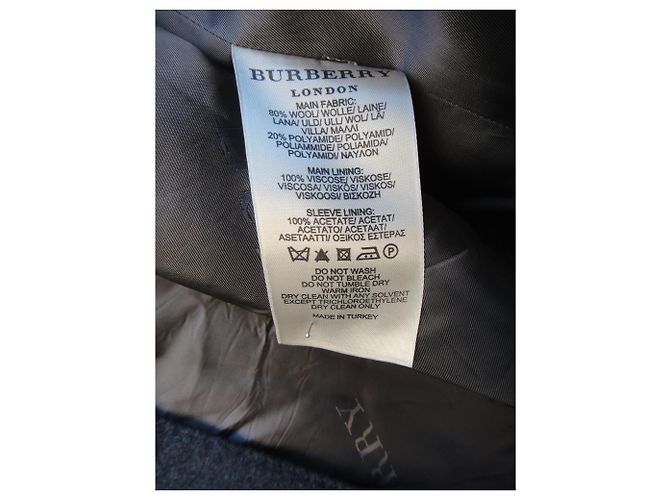 Cappan Burberry tagliato a pezzi Grigio - vista 3