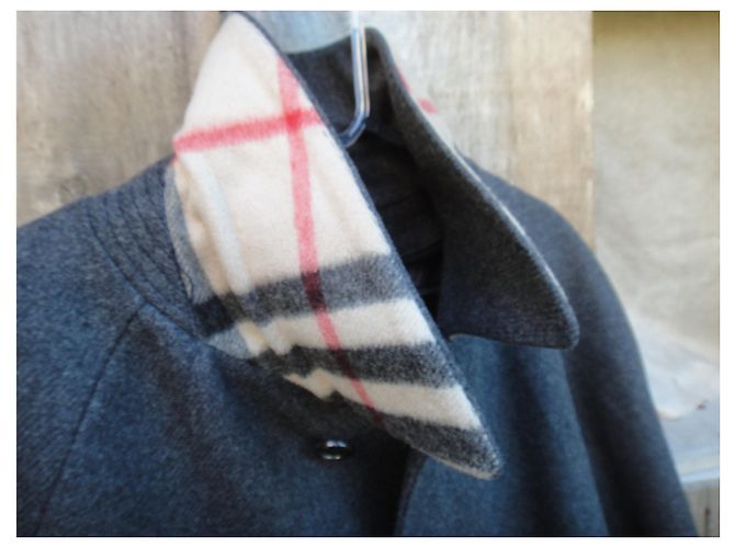 Cappan Burberry tagliato a pezzi Grigio - vista 6