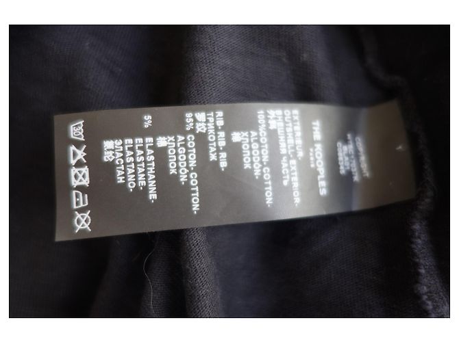 THE KOOPLES Men's Black Midnight Shadows Distressed Tee Size M MEDIUM - view 10