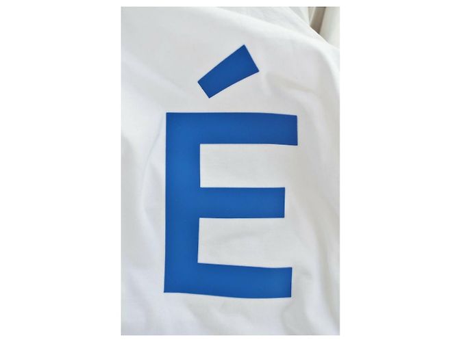 Autre Marque ÉTUDES White W/ Blue Logo 'E' T-shirt Size M MEDIUM - view 3