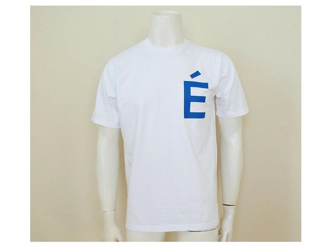 Autre Marque ÉTUDES White W/ Blue Logo 'E' T-shirt Size M MEDIUM - view 5