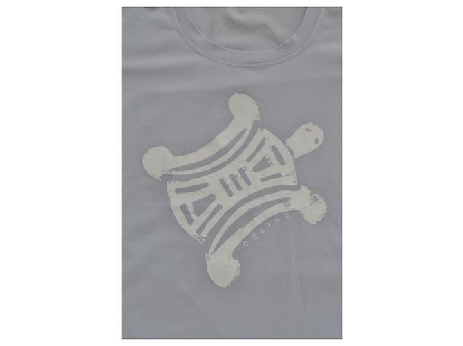 Céline Periwinkle Blaues T-Shirt Top Größe M MITTEL - Ansicht 10