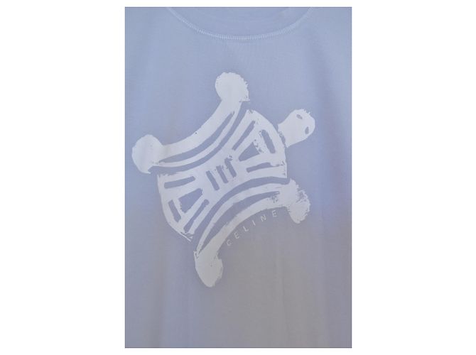 Céline Periwinkle Blaues T-Shirt Top Größe M MITTEL - Ansicht 5