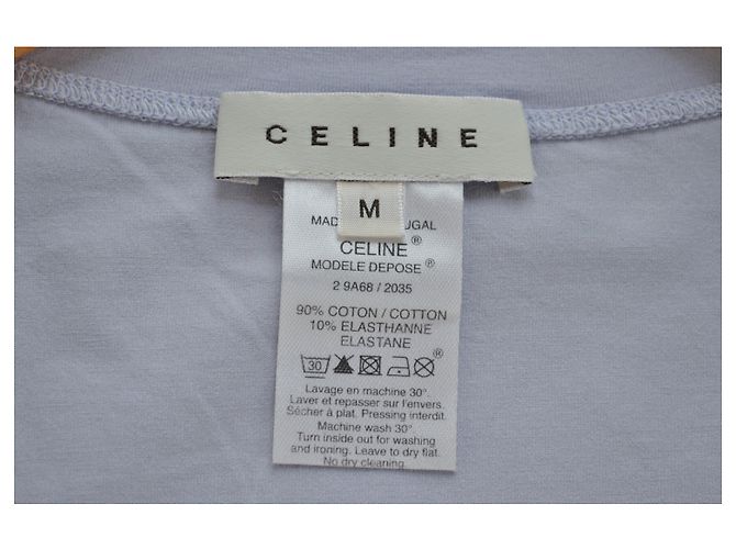 Céline Periwinkle Blaues T-Shirt Top Größe M MITTEL - Ansicht 7