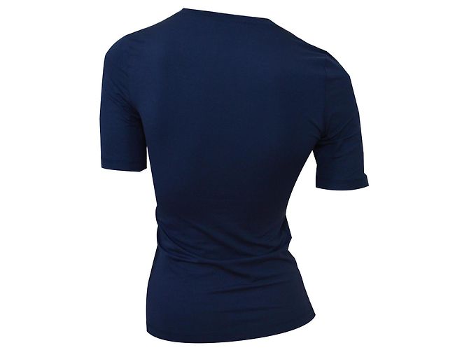 Céline CELINE Camiseta Azul Marino Top Size S SMALL Blanco - vista 2