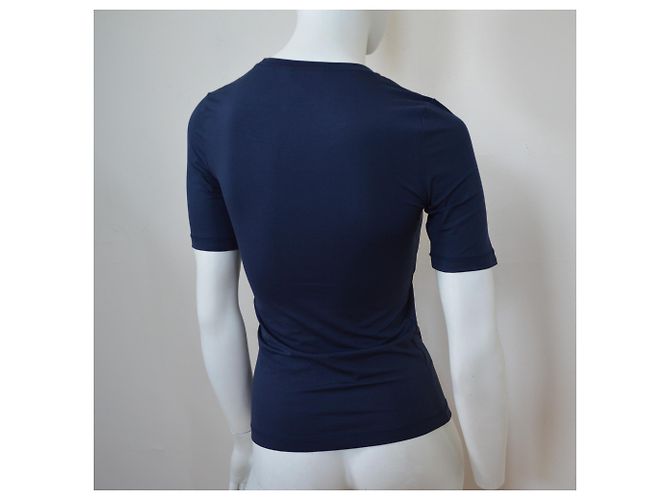 Céline CELINE Camiseta Azul Marino Top Size S SMALL Blanco - vista 6
