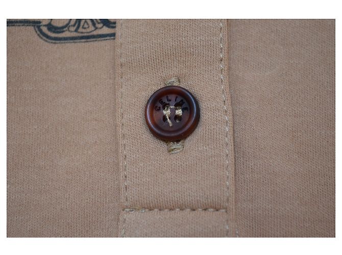 Céline CELINE Paris Camel Polo Top Talla S SMALL Caramelo - vista 5