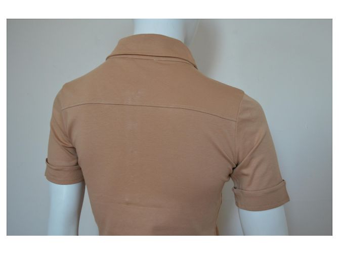Céline CELINE Paris Camel Polo Top Talla S SMALL Caramelo - vista 8