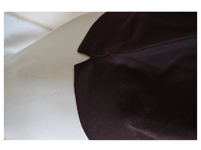 Céline CELINE Kurzärmliges Poloshirt aus brauner Baumwolle in Größe M MITTEL - Ansicht 10