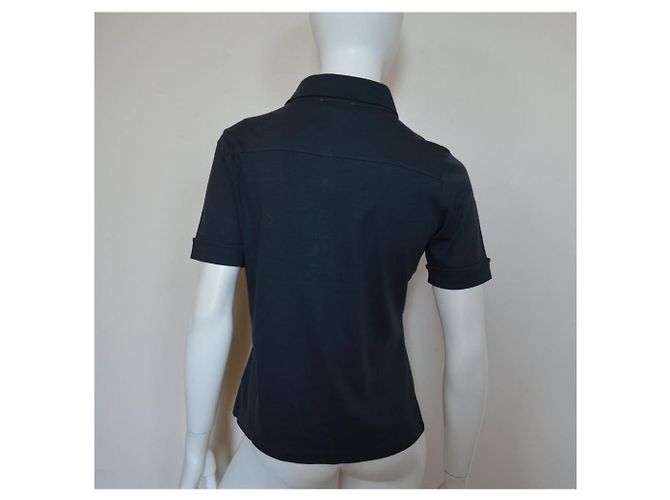 Céline Polo gris pizarra Top talla XL X-LARGE Negro - vista 12