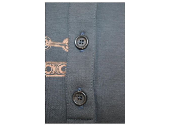 Céline Polo gris pizarra Top talla XL X-LARGE Negro - vista 14