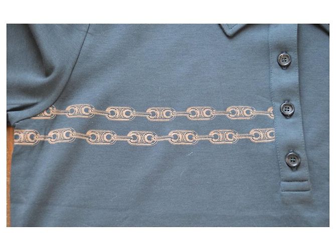 Céline Polo gris pizarra Top talla XL X-LARGE Negro - vista 4