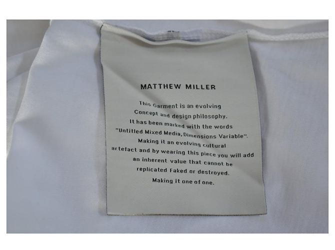 Autre Marque MATTHEW MILLER Protest White T-Shirt Tee Size M MEDIUM Black Red - view 10