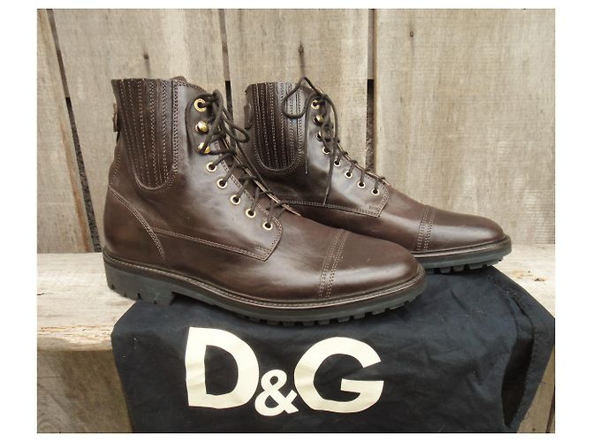 Dolce & Gabbana boots size 45 1/2 Mint condition Dark brown - view 8